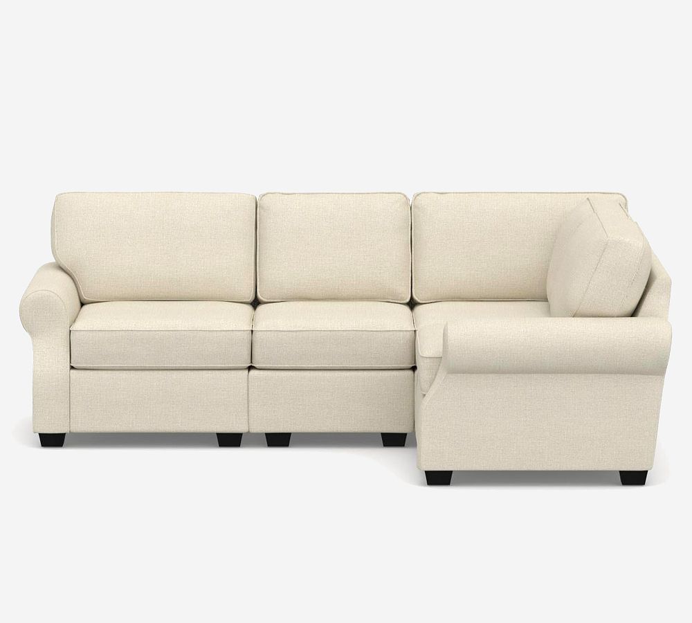 Fremont Roll Arm 4-Piece Reversible Sectional