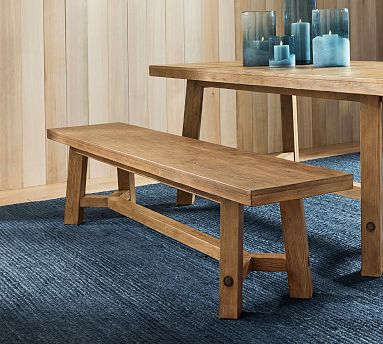 Rustic Farmhouse Dining Bench | Pottery Barn