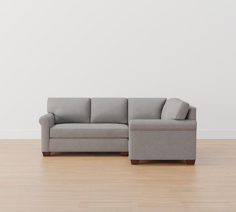 York Roll Arm 3-Piece Sectional