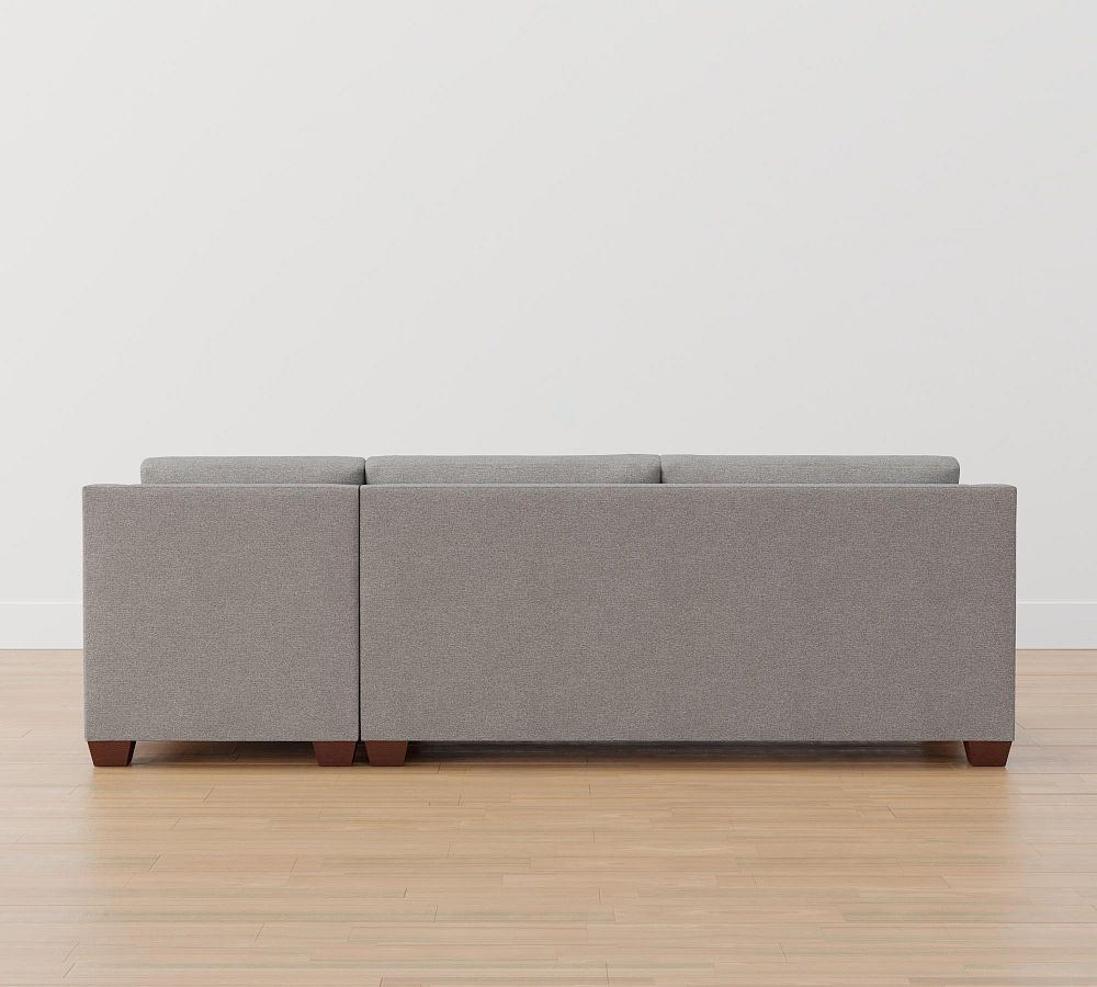 York Slope Arm Upholstered Sofa Chaise Sectional Pottery Barn