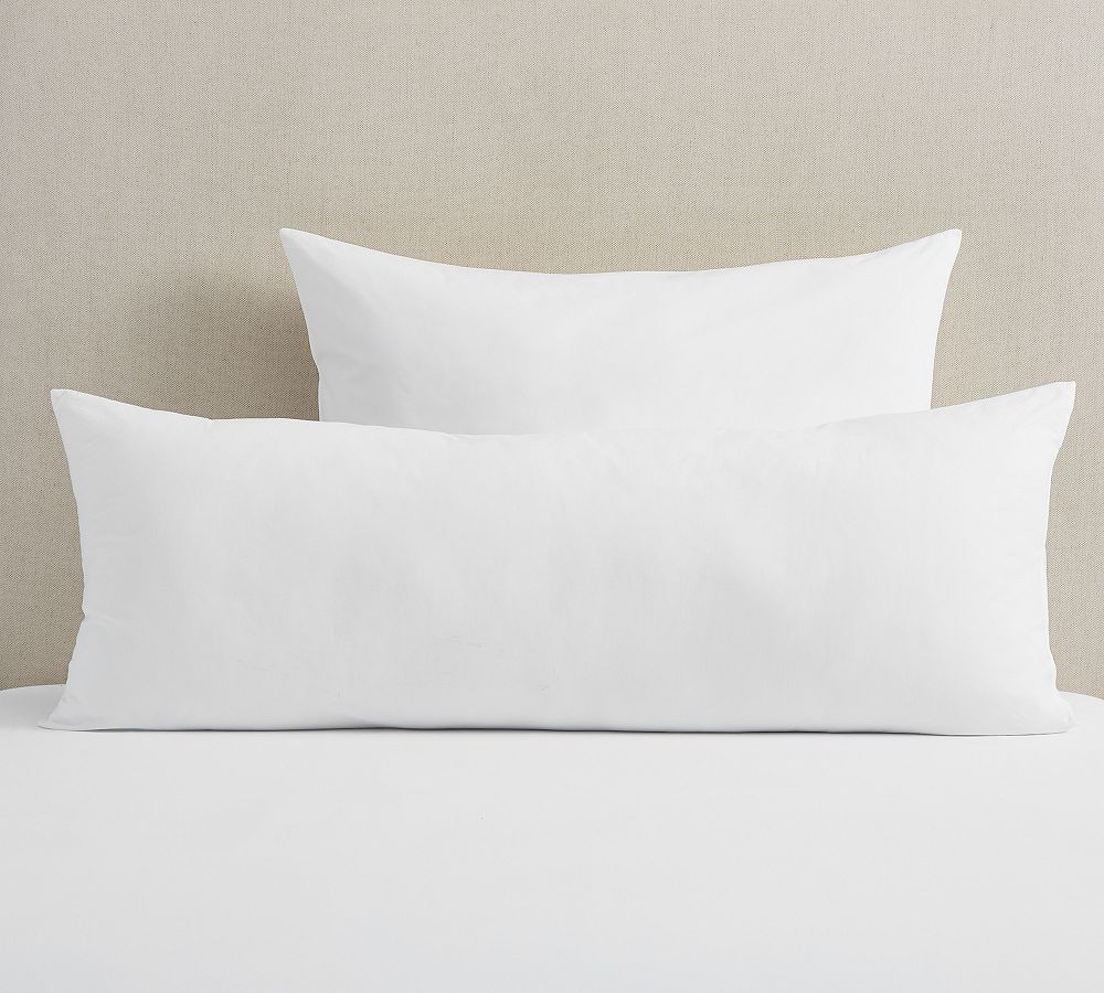 Down Alternative Lumbar Pillow Insert - White, Size 12 x 21, Cotton | The Company Store