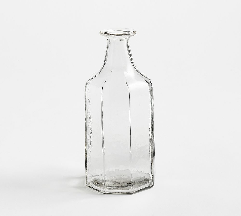 Handcrafted Café Hammered Glass Vase