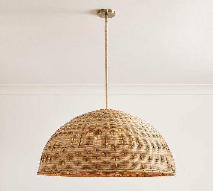 Pearson Lamp - Bamboo Brass - Black Shade