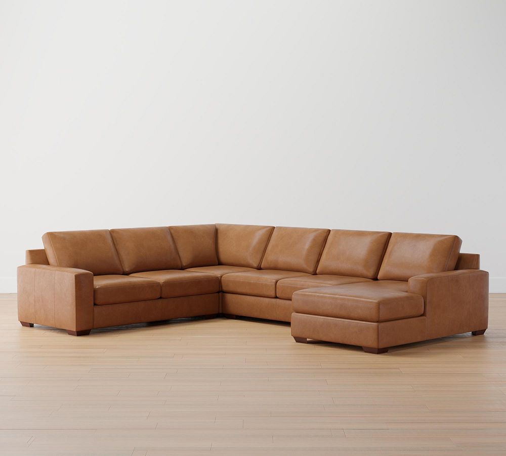 Oversized Leather Sectional Sofa With Chaise | Cabinets Matttroy