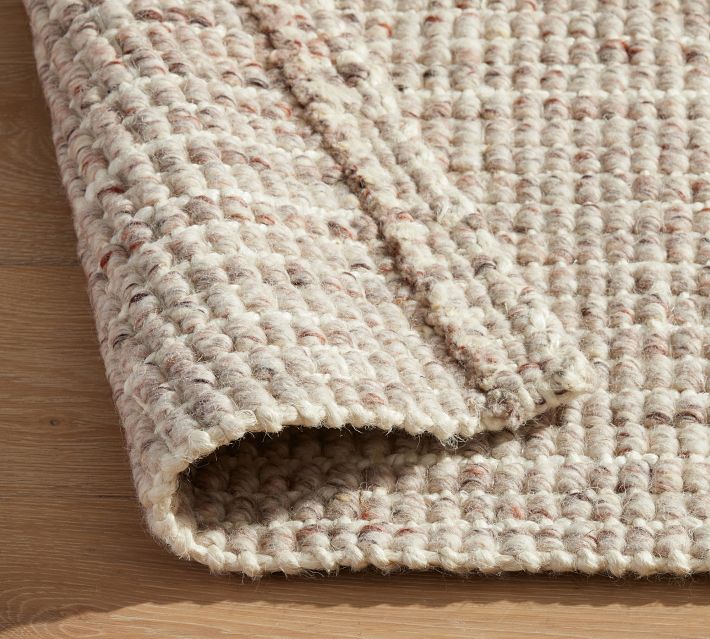 Chunky knitting Dog Bed Rug | Hand Braided Round Rug