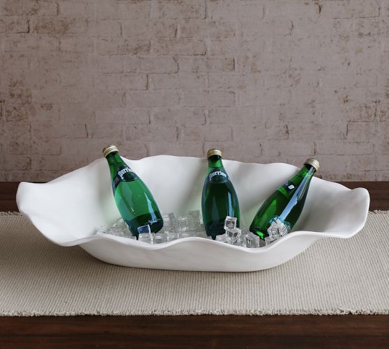 Nube Outdoor Oval Centerpiece Pottery Barn