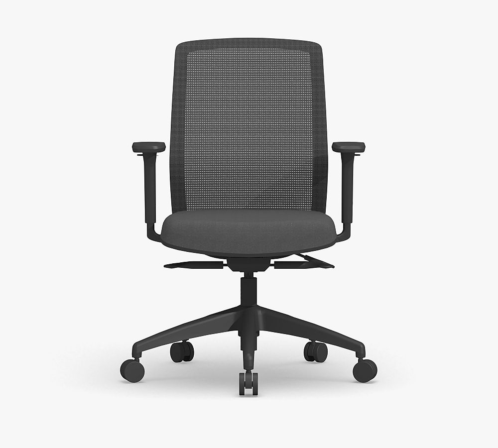 Logan Upholstered Swivel Desk Chair
