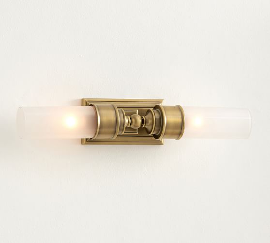 Glass Solid Brass Sconce Wall Lights Bathroom Lights Vanity