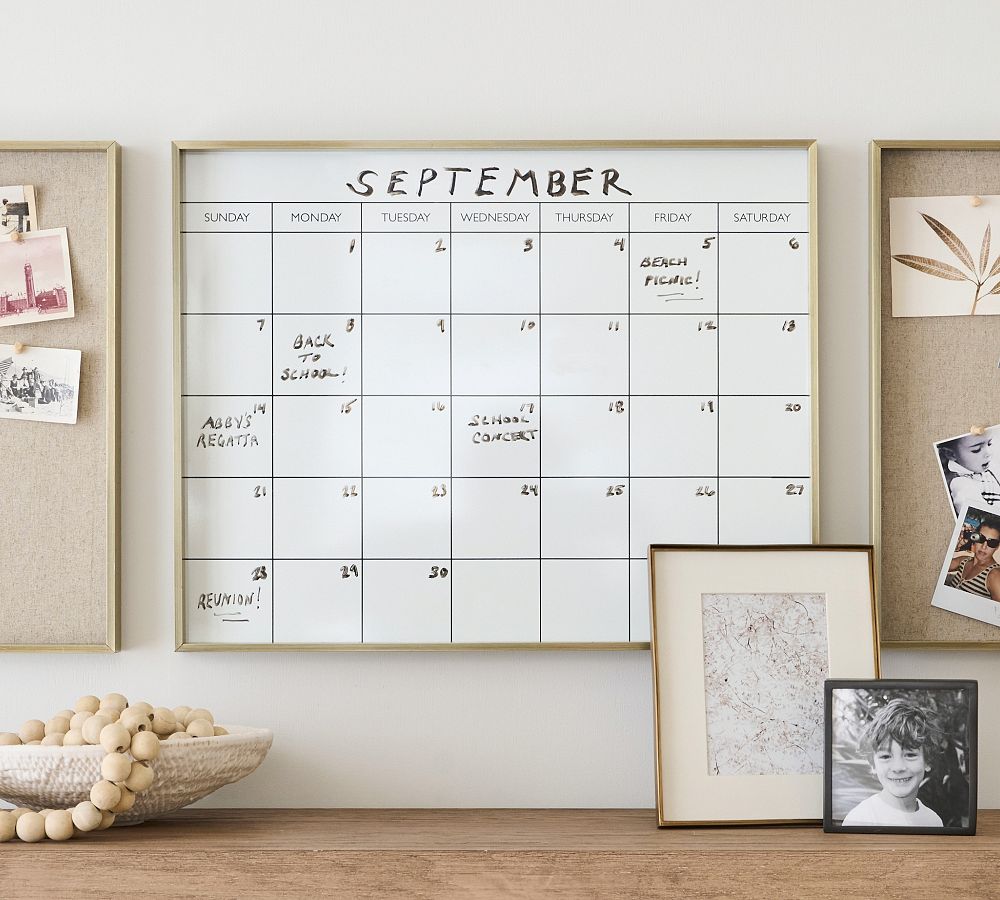 Foley Magnetic Whiteboard Calendar | Pottery Barn Foley Magnetic Whiteboard Calendar | Pottery Barn