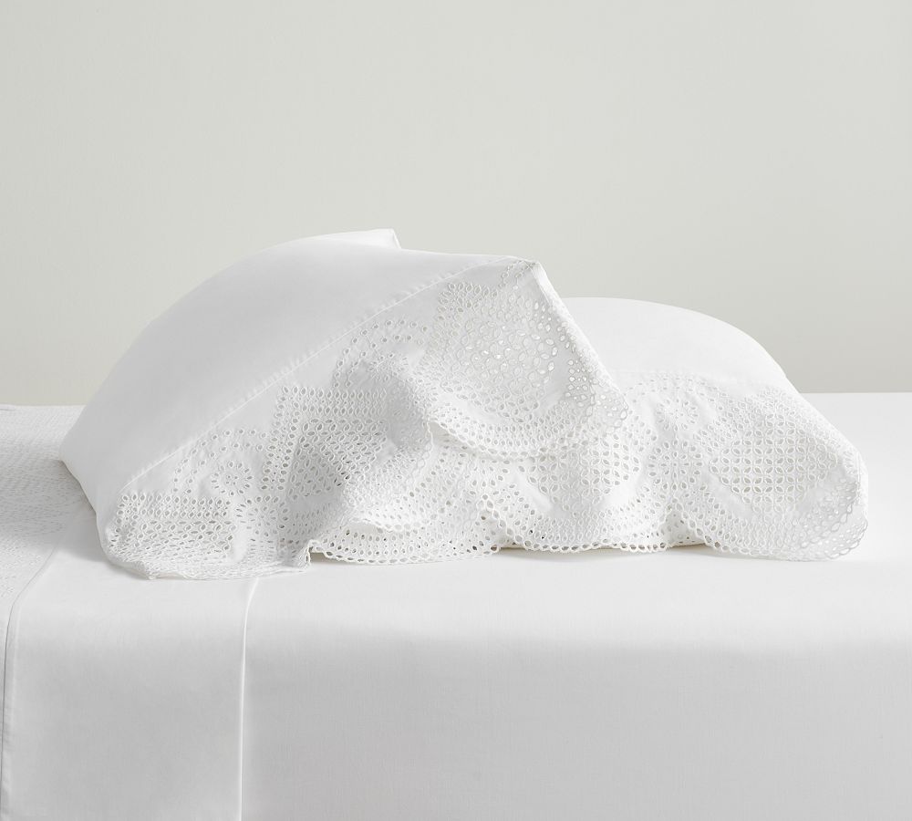 Eyelet hot sale pillow cases