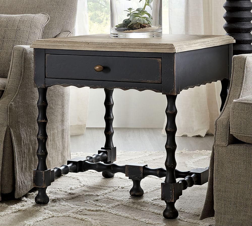 Stelio Rectangular End Table Pottery Barn