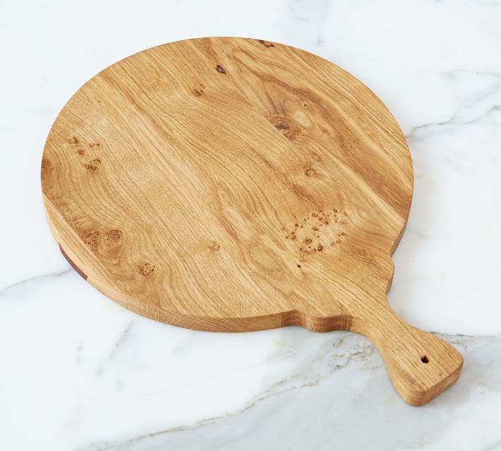 Handmade Cutting Board Cutting Board With Side Containers Made of Oak Wood  