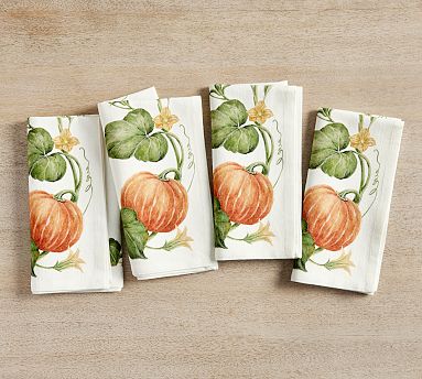 Pumpkin Tea Towel Thanksgiving Hostess Gift Clearance Sale 