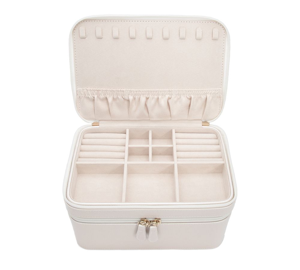 Tearny Vegan Leather Jewelry & Cosmetic Case Pottery Barn