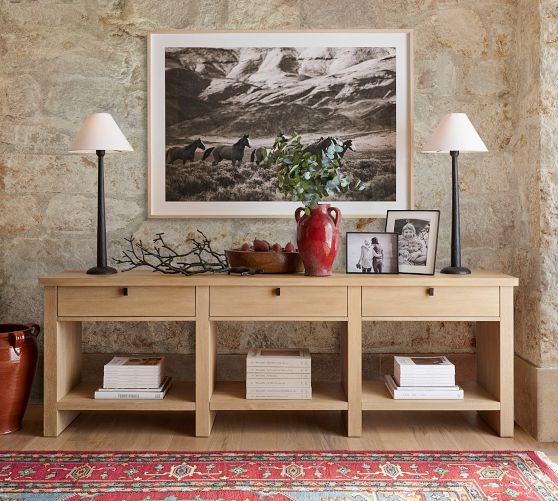 BOFENG Thin Console Sofa Tables for entryway,Wood Frame Sofa Couch  Table,Long Side Table Hallway Table End Entrance Table Computer Desk Window  Table