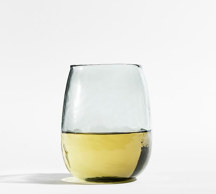 Hammered Handcrafted Stemless Wine Glasses