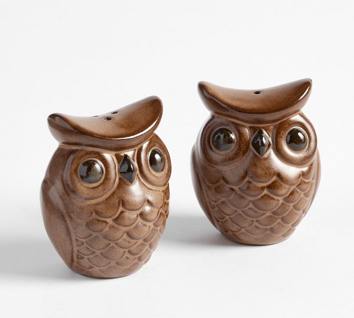 Figural Owl Salt & Pepper Shaker