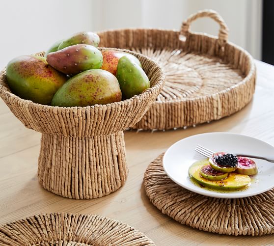 Malibu Woven Serveware Collection Pottery Barn