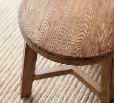 Rustic Farmhouse Round Side Table M 
