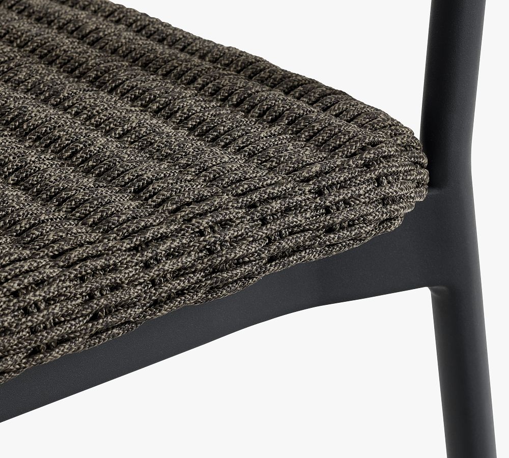 Elmore Metal & Rope Outdoor Dining Chair Pottery Barn