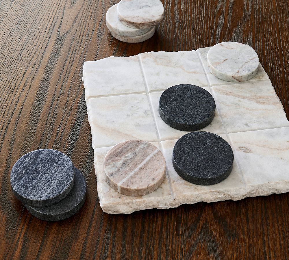 Marble Tic-Tac-Toe Board