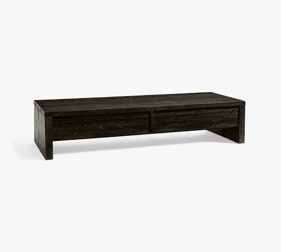 Pismo Reclaimed Wood Rectangular Long Low Coffee Table | Pottery Barn