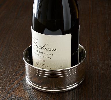 Ceramic Wine Bottle Coaster (Chrome) - The VinePair Store