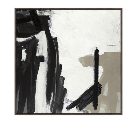Graphic Strokes Canvas Wall Art Pottery Barn