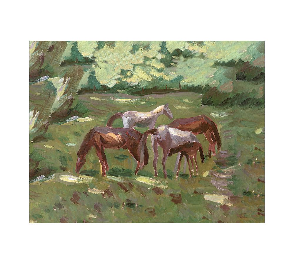 Wild Horse Study Painting by Lauren Herrera