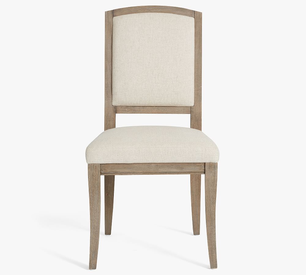 Gray washed store dining chairs