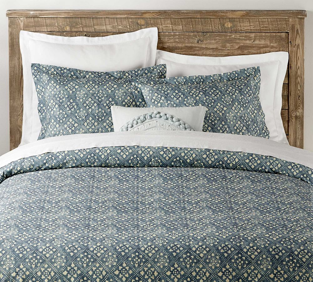 Pottery barn king store duvet cover set