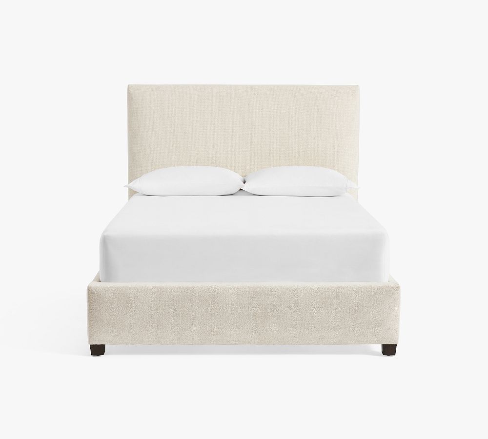 Raleigh Square Upholstered Bed - Quick Ship | Pottery Barn