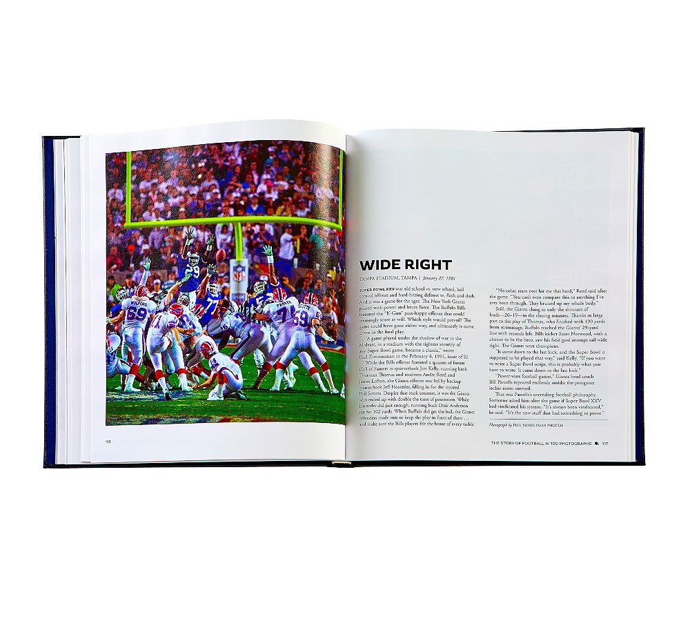 Sports Illustrated The Story Of Football Leather Bound-Book | Pottery Barn