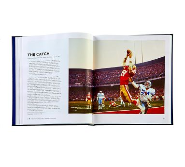 Sports Illustrated The Story Of Football Leather Bound-Book | Pottery Barn