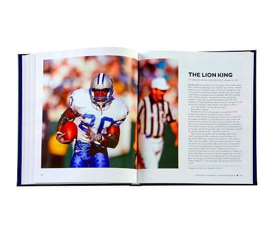 Sports Illustrated The Story Of Football Leather Bound-Book | Pottery Barn