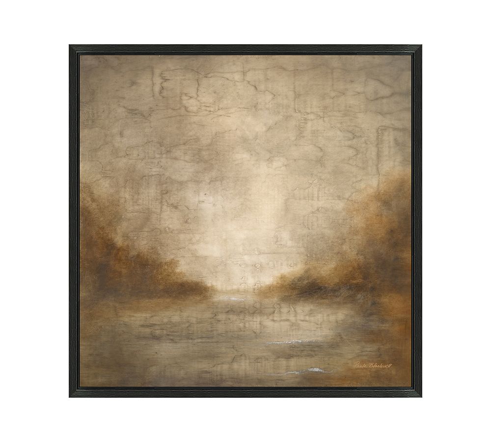 Sepia Inlet Canvas Wall Art Pottery Barn