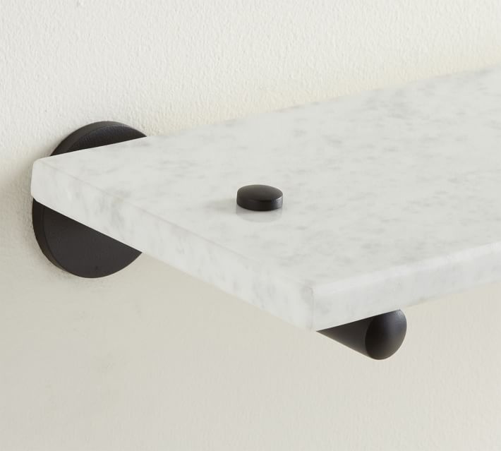 Linden Handcrafted Marble Triple Tier Shelf