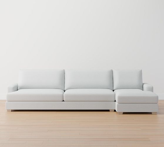 Canyon Square Arm Chaise Sectional Pottery Barn