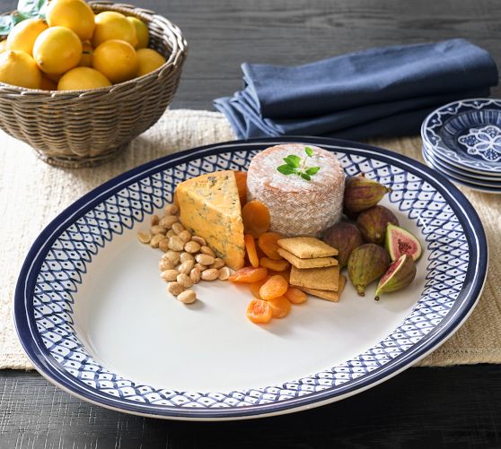 Heirloom Stoneware Oval Serving Platter