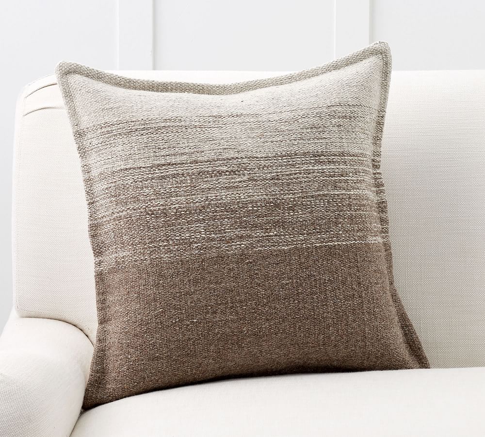 Ombre Undyed Wool Pillow Cover