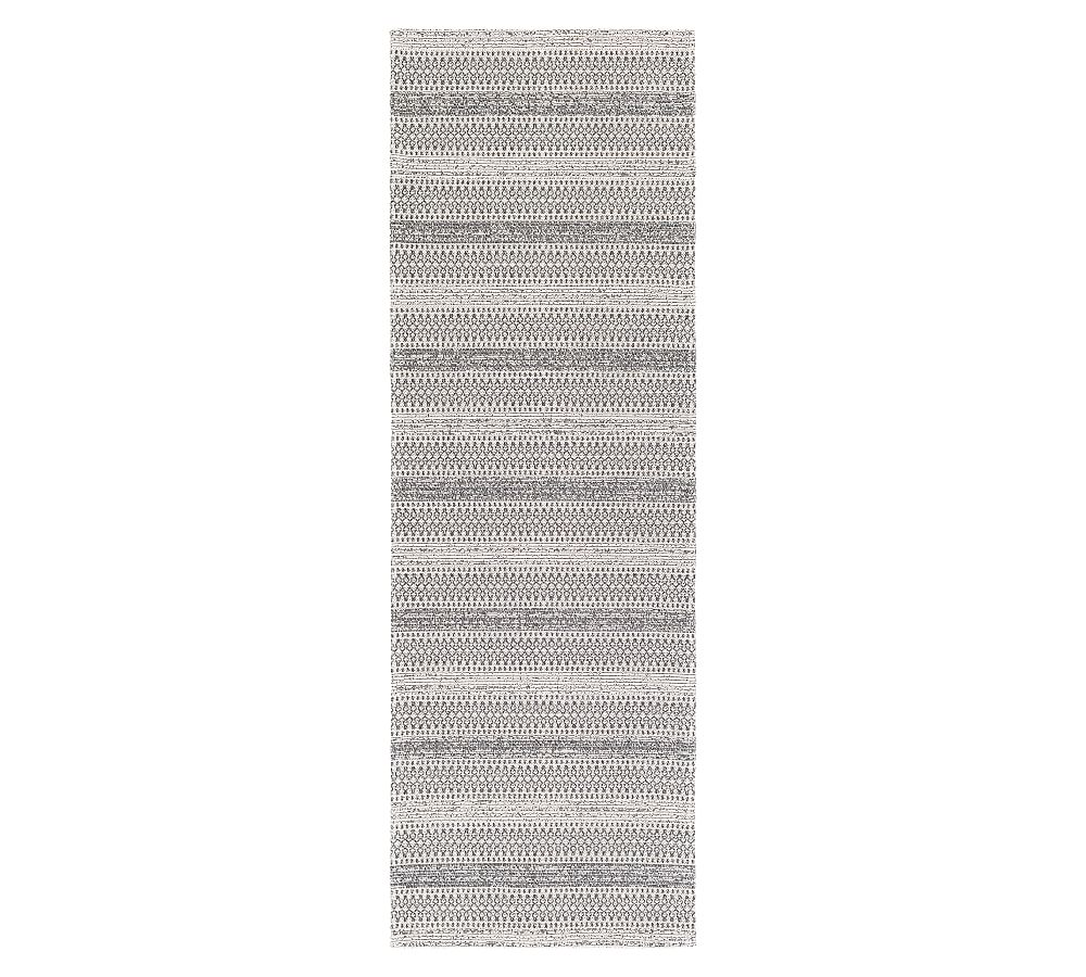 Loida Machine Washable Striped Cotton Rug Pottery Barn