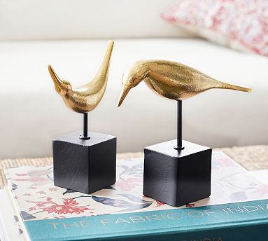 Handcrafted Brass Birds - Set of 2