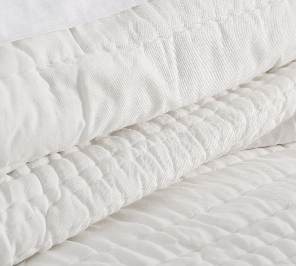 Ultra Soft Handcrafted TENCEL™/Cotton Reversible Quilt & Shams
