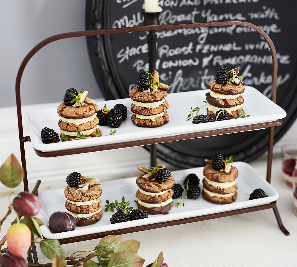 Gabriella Tiered Platter Stand Pottery Barn