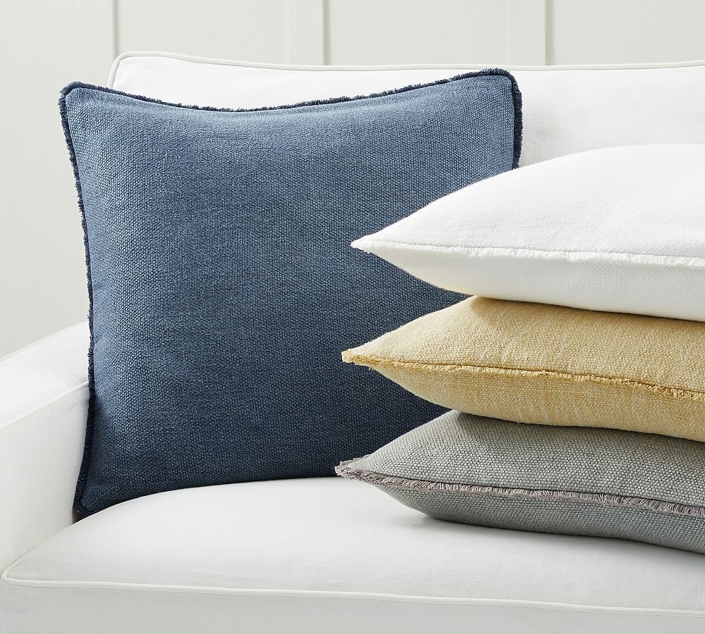 Willa Textured Fringe Pillow Cover