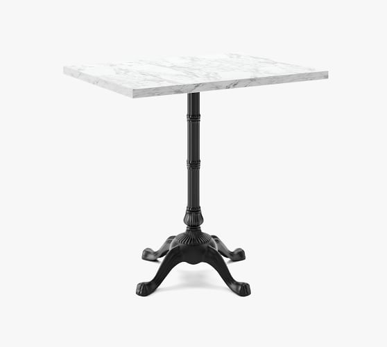 Marble top discount rectangular bistro table