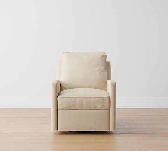 Tyler Square Arm Manual & Power Swivel Glider Recliner Pottery Barn