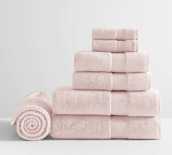 Classic Organic Towel Bundle With Bath Mat - Set of 7