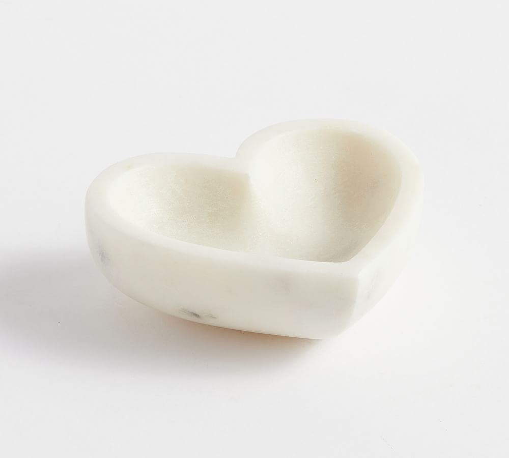 Handcrafted Marble Heart Trays