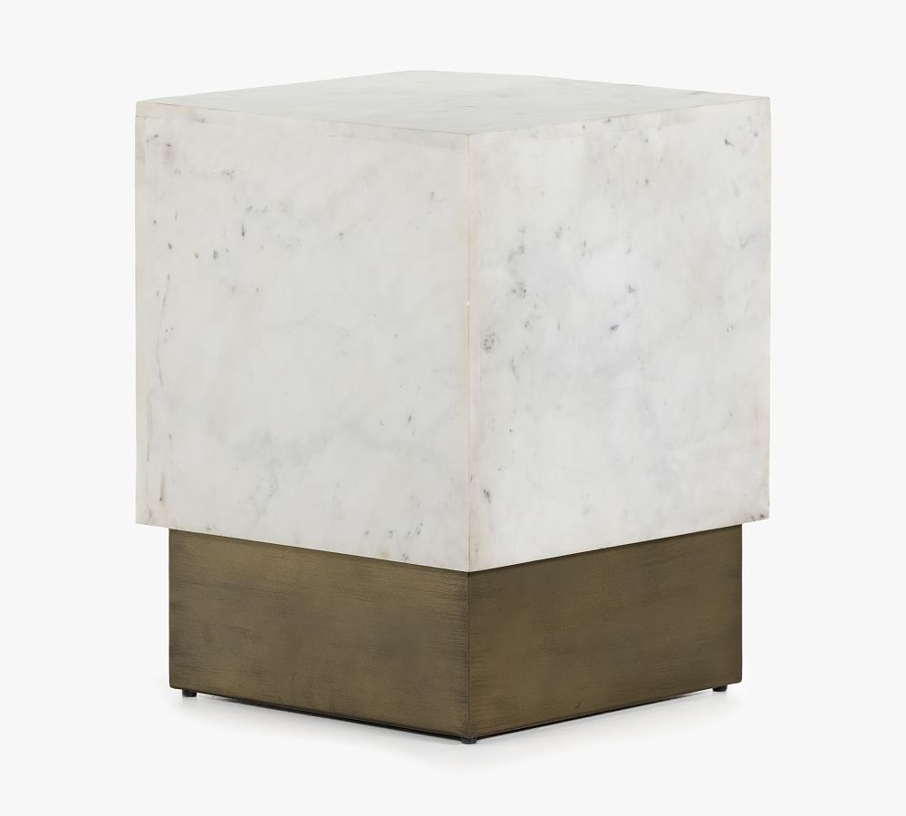 Carver Marble Square End Table